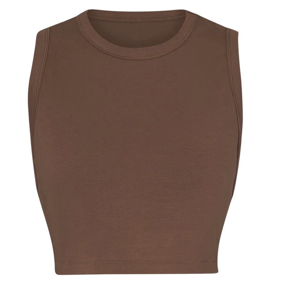 SKIMS Tops Skims Boyfriend Crop Tank In Oxide Poshmark
